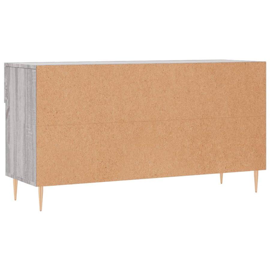 Schoenenbank 102X35X55 Cm Bewerkt Hout Grijs Sonoma Eikenkleur
