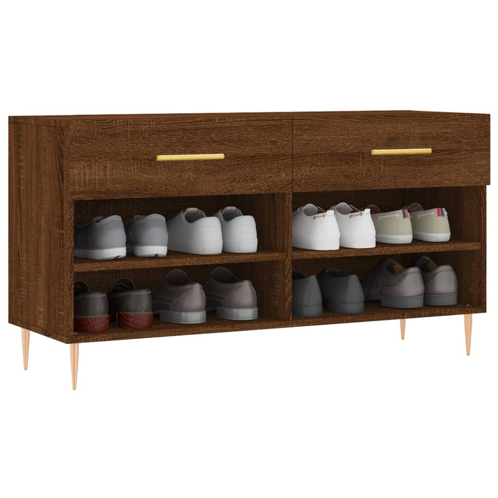 Schoenenbank 02X35X55 Cm Bewerkt Hout Sonoma Eikenkleurig Bruineiken