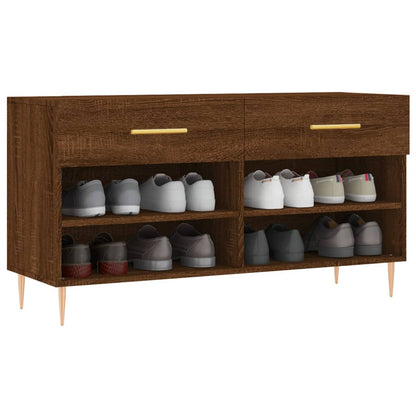 Schoenenbank 02X35X55 Cm Bewerkt Hout Sonoma Eikenkleurig Bruineiken