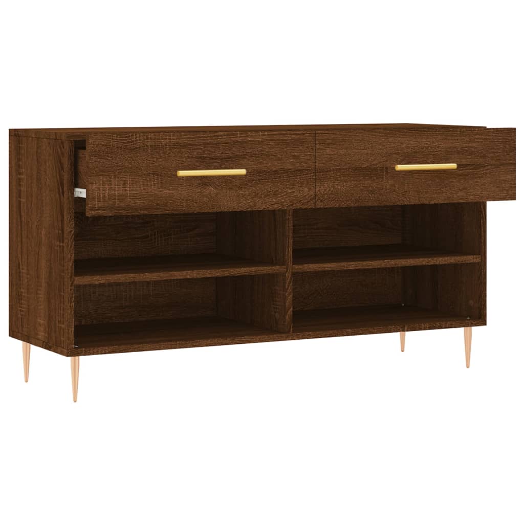 Schoenenbank 02X35X55 Cm Bewerkt Hout Sonoma Eikenkleurig Bruineiken