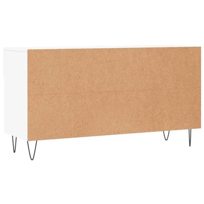 Schoenenbank 102X35X55 Cm Bewerkt Hout Wit