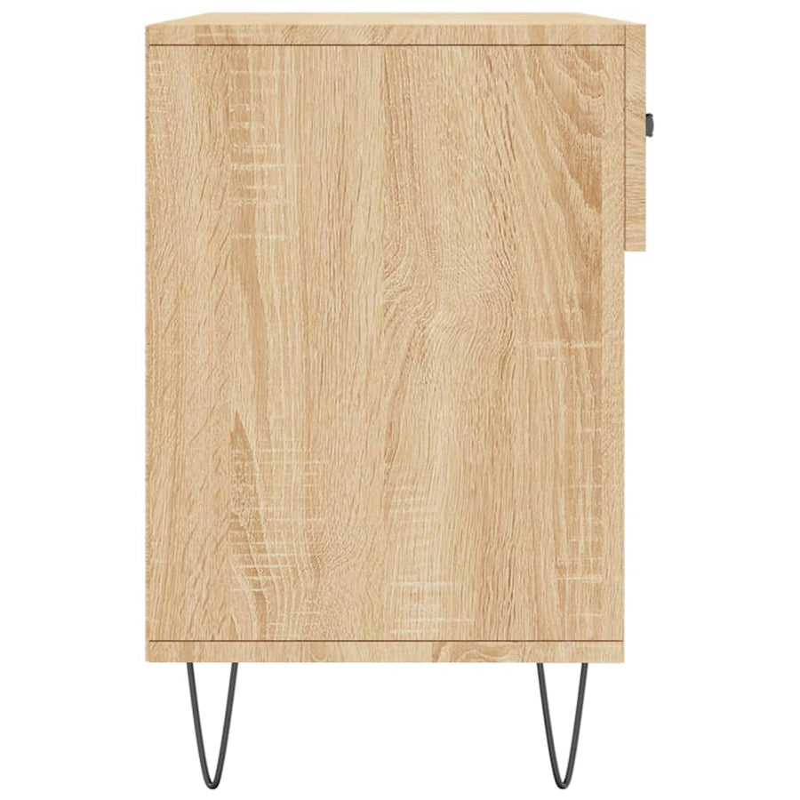 Schoenenbank 02X35X55 Cm Bewerkt Hout Kleurig Sonoma eiken