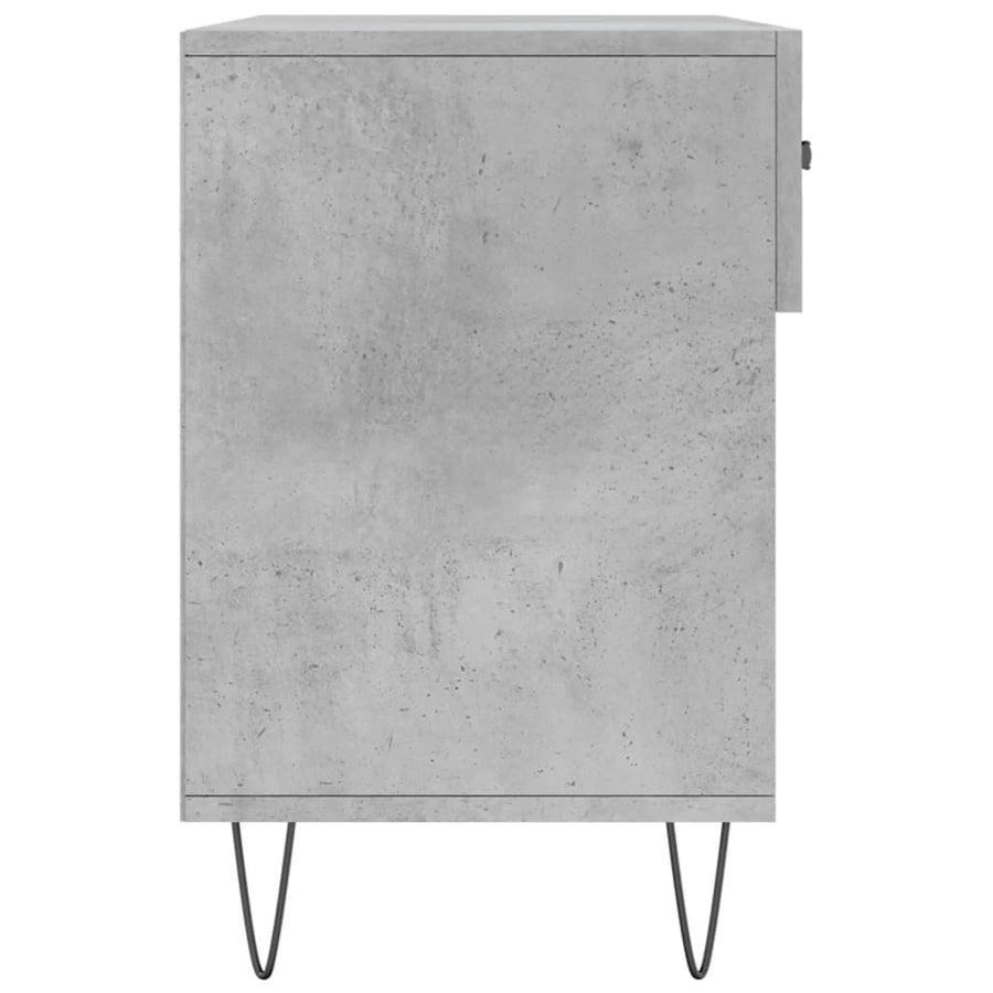 Schoenenbank 102X35X55 Cm Bewerkt Hout Betongrijs