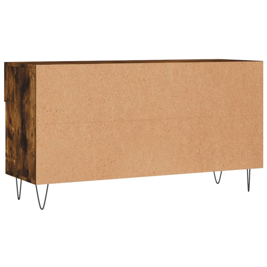 Schoenenbank 02X35X55 Cm Bewerkt Hout Kleurig Gerookt eiken
