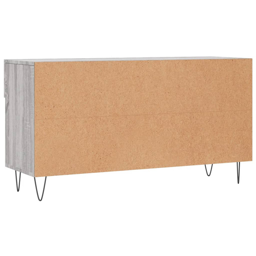 Schoenenbank 02X35X55 Cm Bewerkt Hout Eikenkleur Grijs sonoma