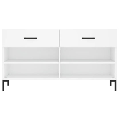Schoenenbank 02X35X55 Cm Bewerkt Hout Wit