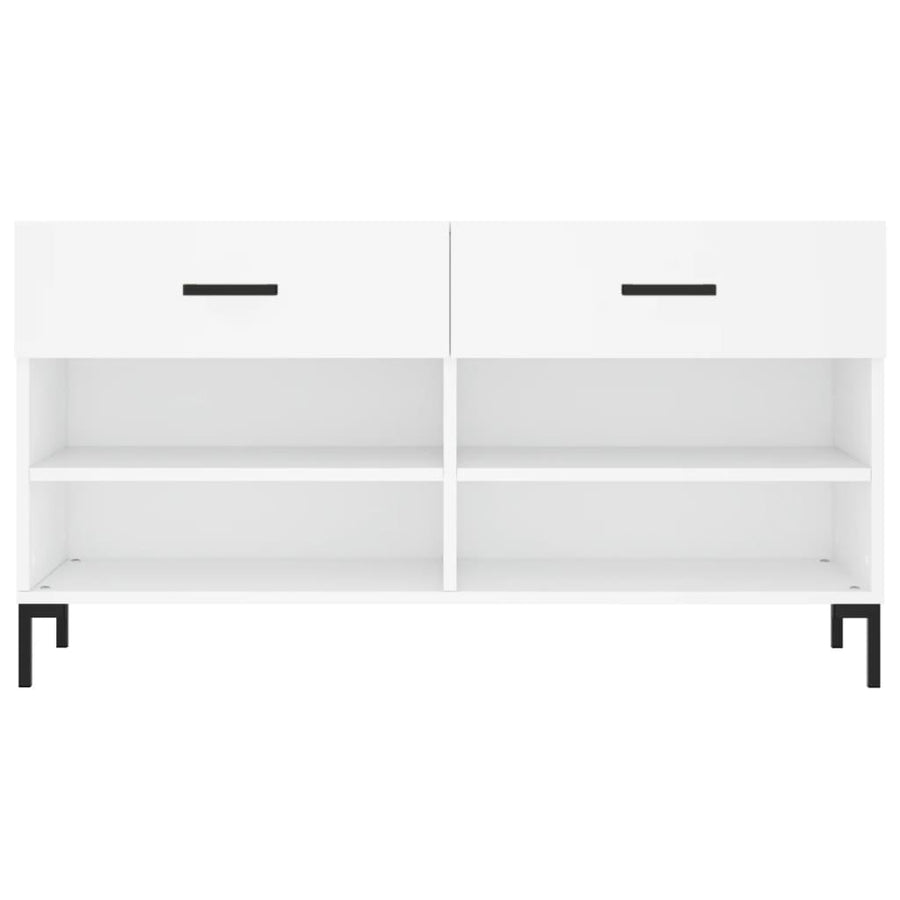 Schoenenbank 02X35X55 Cm Bewerkt Hout Wit