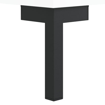 Schoenenbank 02X35X55 Cm Bewerkt Hout Hoogglans wit