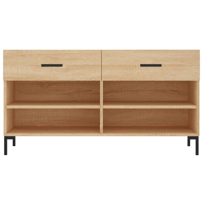 Schoenenbank 102X35X55 Cm Bewerkt Hout Kleurig Sonoma Eiken