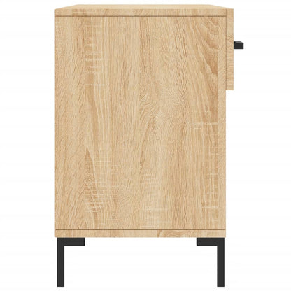 Schoenenbank 102X35X55 Cm Bewerkt Hout Kleurig Sonoma Eiken