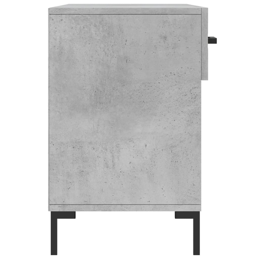 Schoenenbank 02X35X55 Cm Bewerkt Hout Betongrijs