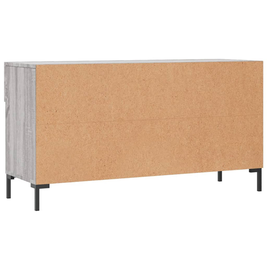 Schoenenbank 02X35X55 Cm Bewerkt Hout Eikenkleur Grijs sonoma