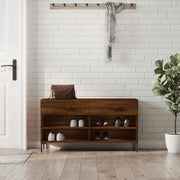 Schoenenbank 102x35x55 cm bewerkt hout sonoma eiken