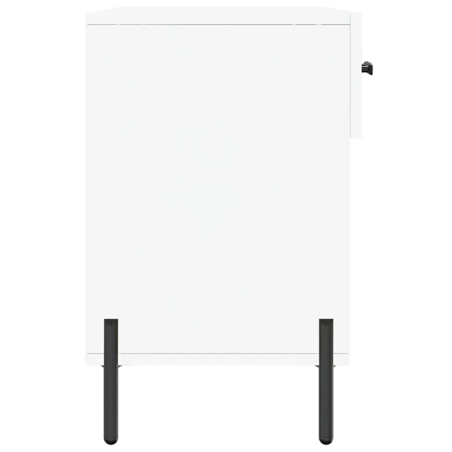 Schoenenbank 102X35X55 Cm Bewerkt Hout Wit