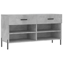 Schoenenbank 02X35X55 Cm Bewerkt Hout Betongrijs