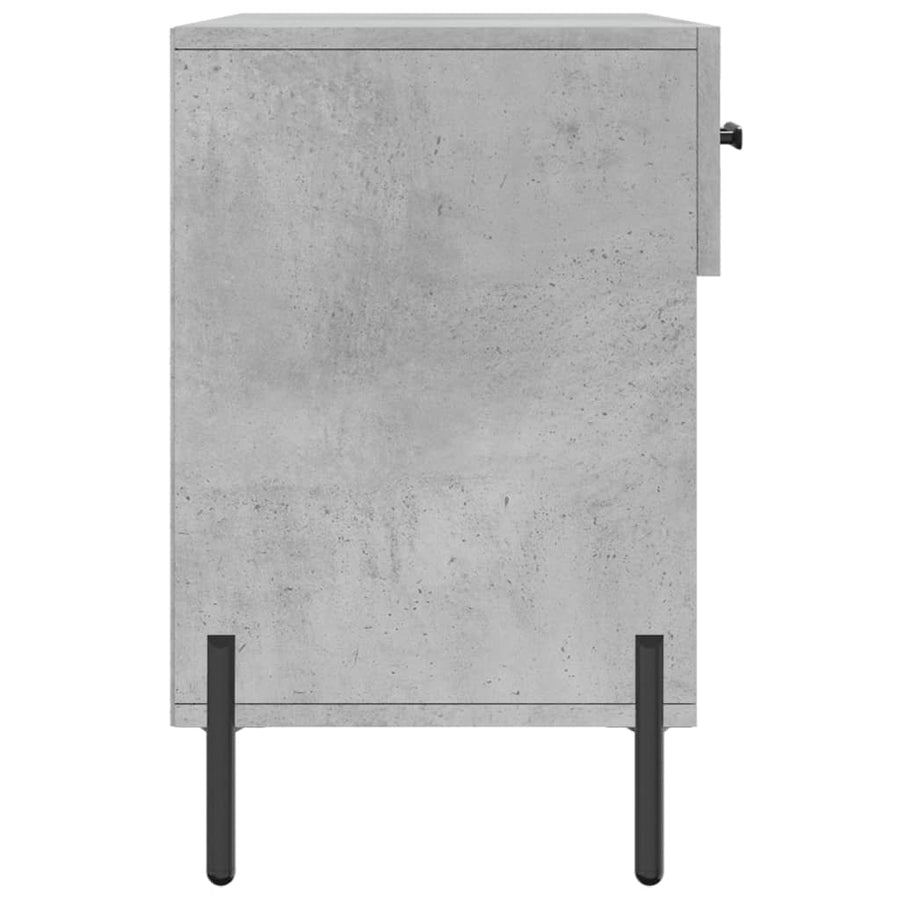 Schoenenbank 02X35X55 Cm Bewerkt Hout Betongrijs