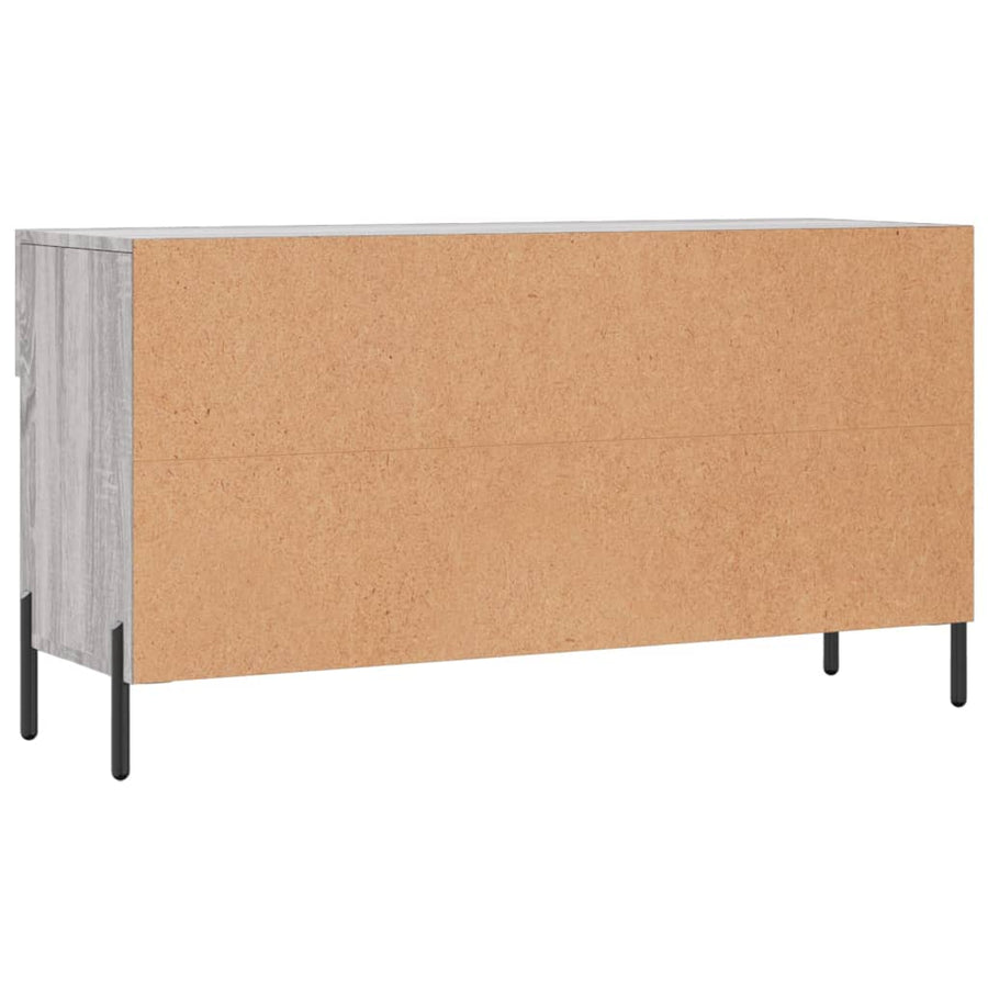 Schoenenbank 02X35X55 Cm Bewerkt Hout Eikenkleur Grijs sonoma