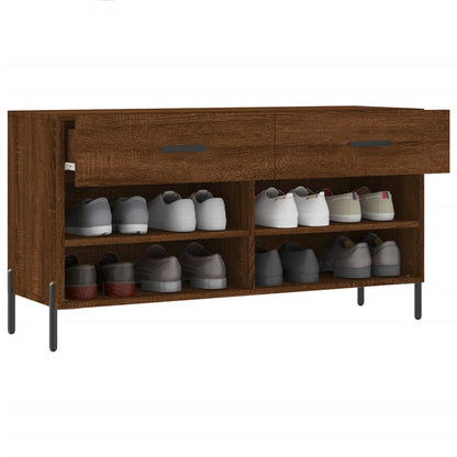Schoenenbank 102X35X55 Cm Bewerkt Hout Sonoma Eikenkleurig