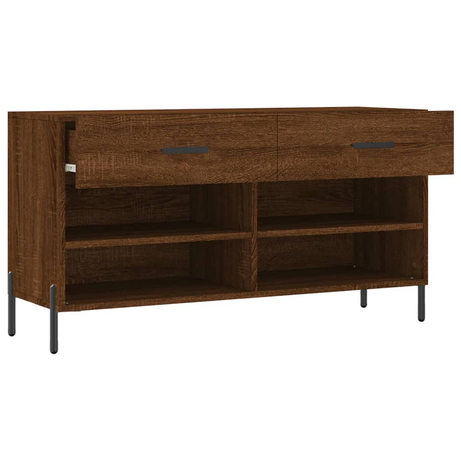 Schoenenbank 102X35X55 Cm Bewerkt Hout Sonoma Eikenkleurig
