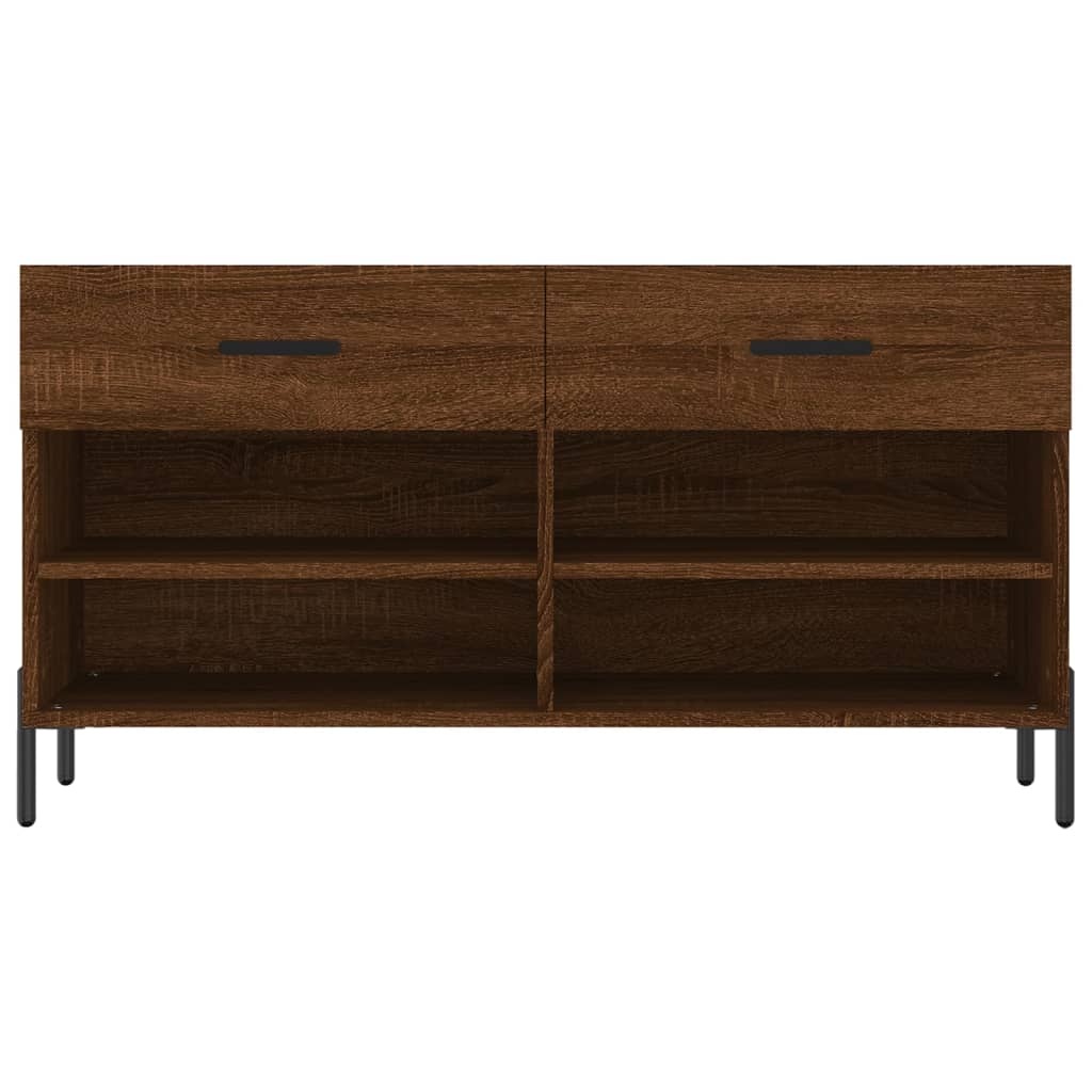 Schoenenbank 102X35X55 Cm Bewerkt Hout Sonoma Eikenkleurig