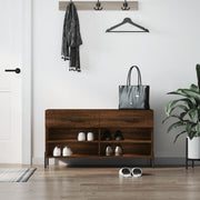 Schoenenbank 102x35x55 cm bewerkt hout sonoma eiken