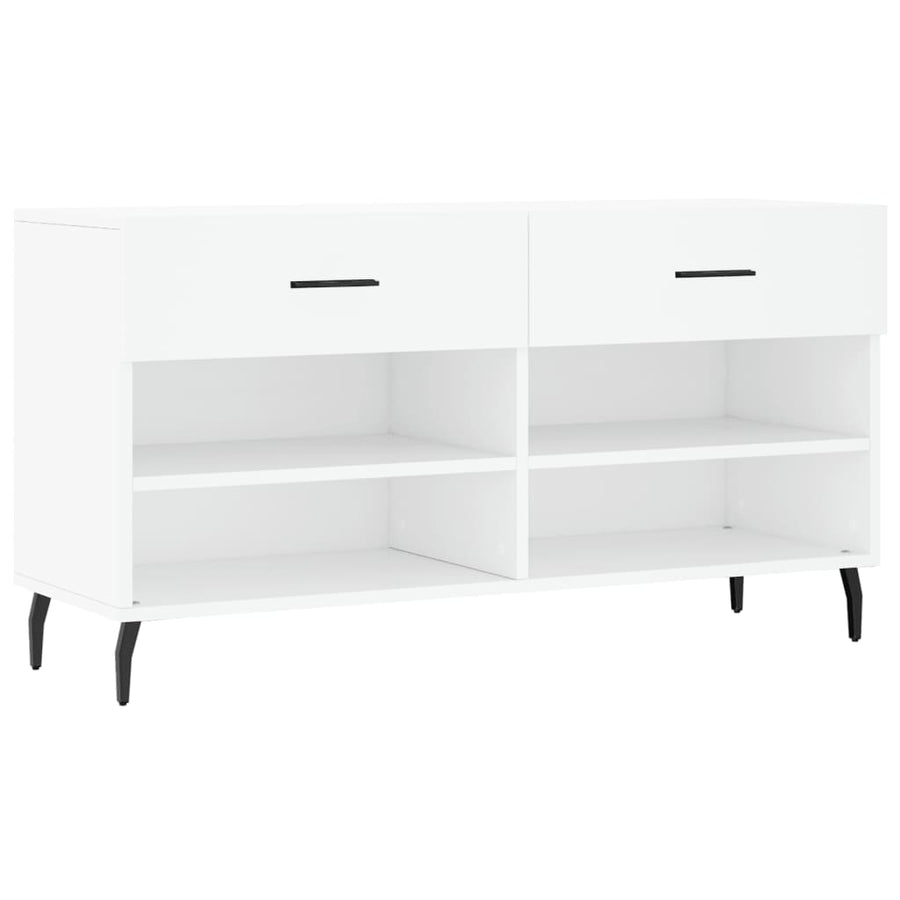 Schoenenbank 02X35X55 Cm Bewerkt Hout Wit