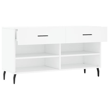 Schoenenbank 02X35X55 Cm Bewerkt Hout Wit