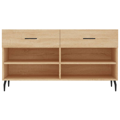 Schoenenbank 02X35X55 Cm Bewerkt Hout Kleurig Sonoma eiken