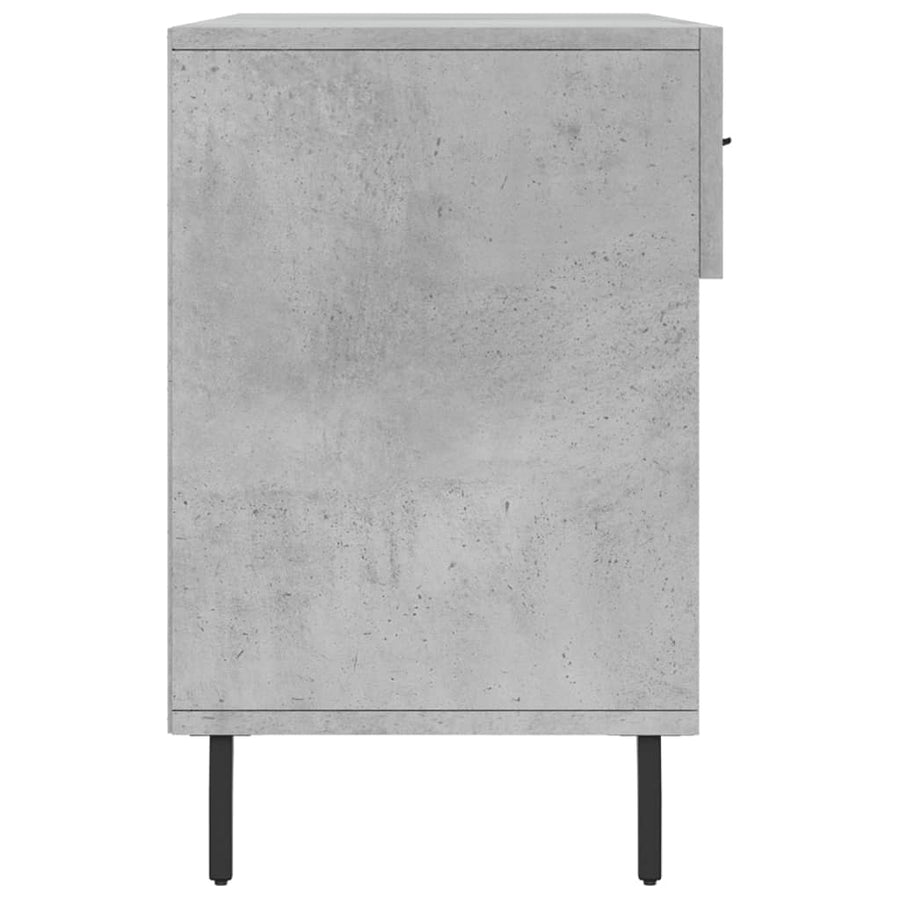 Schoenenbank 102X35X55 Cm Bewerkt Hout Betongrijs