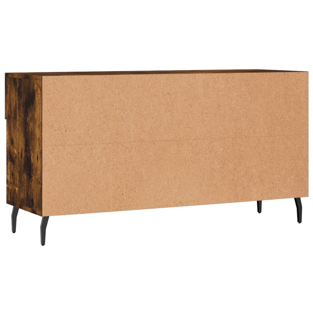 Schoenenbank 02X35X55 Cm Bewerkt Hout Kleurig Gerookt eiken