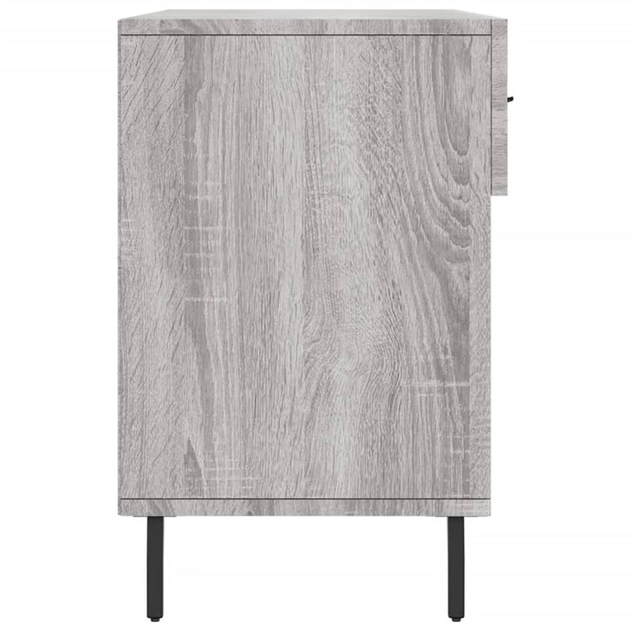 Schoenenbank 102X35X55 Cm Bewerkt Hout Grijs Sonoma Eikenkleur