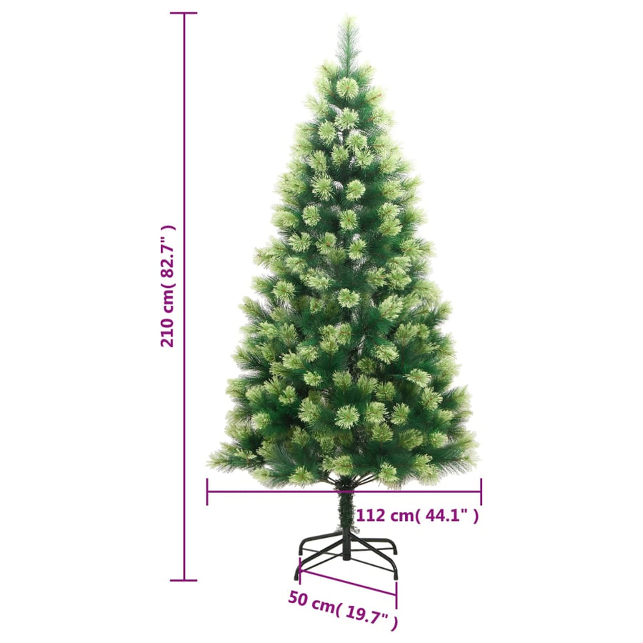 Kunstkerstboom Met Scharnieren En Standaard 210 cm Basis