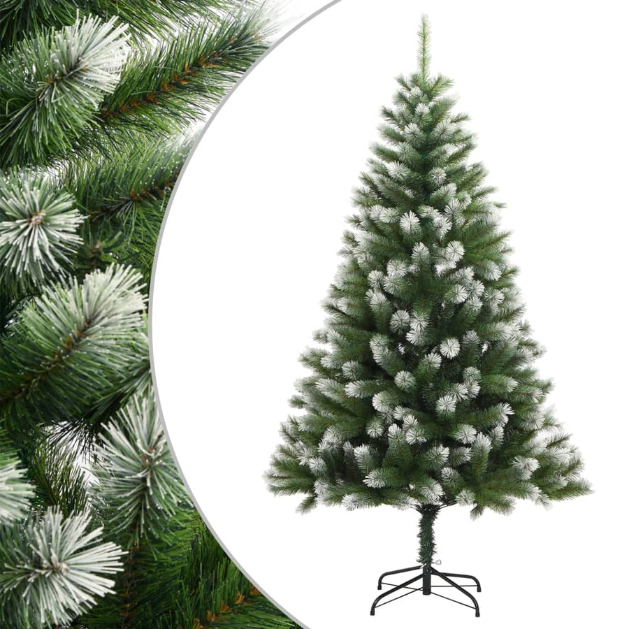 Kunstkerstboom Met Scharnieren En Sneeuw 1 180 cm