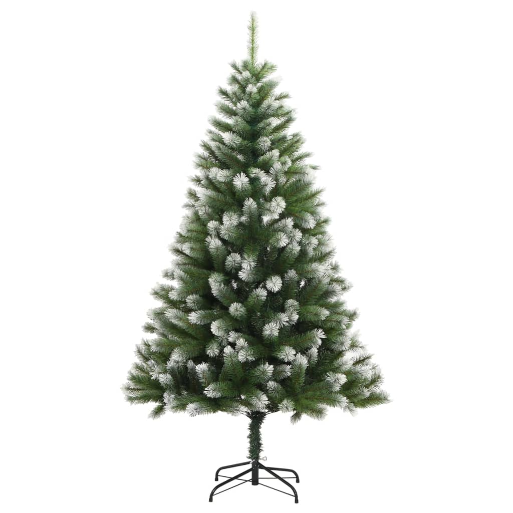 Kunstkerstboom Met Scharnieren En Sneeuw 240 cm Basis