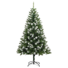 Kunstkerstboom Met Scharnieren En Sneeuw 240 cm Basis