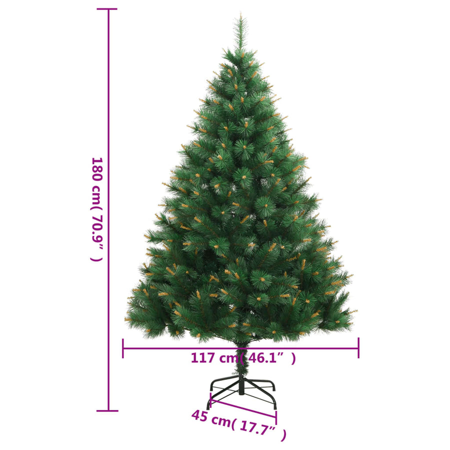 Kunstkerstboom Met Scharnieren En Standaard 180 cm Basis