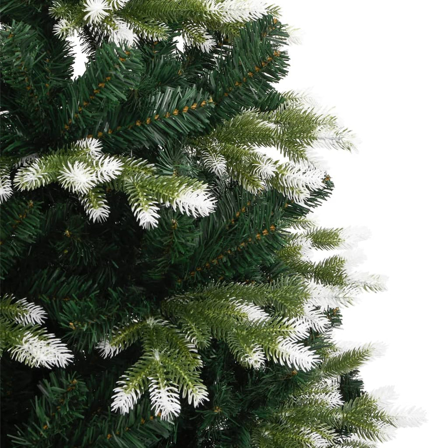 Kunstkerstboom Met Scharnieren En Sneeuw 120 cm Basis