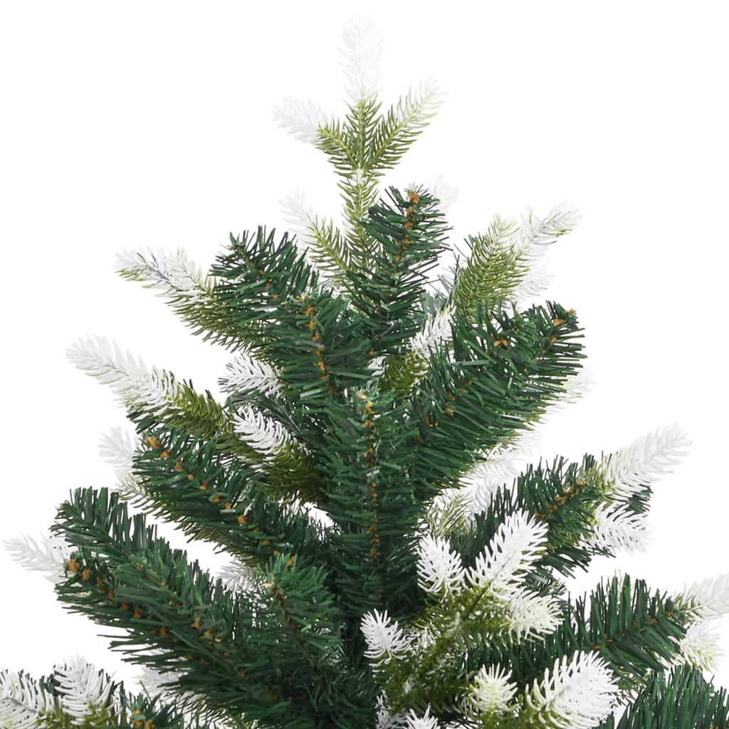 Kunstkerstboom Met Scharnieren En Sneeuw 120 cm Basis