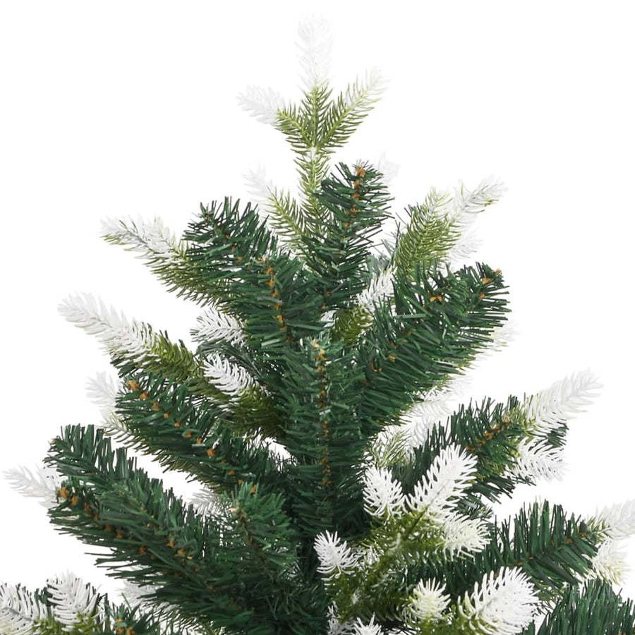 Kunstkerstboom Met Scharnieren En Sneeuw 120 cm Basis