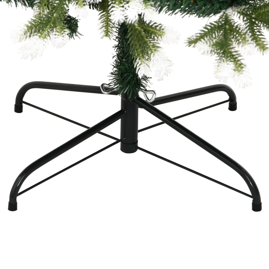 Kunstkerstboom Met Scharnieren En Sneeuw 150 cm Basis