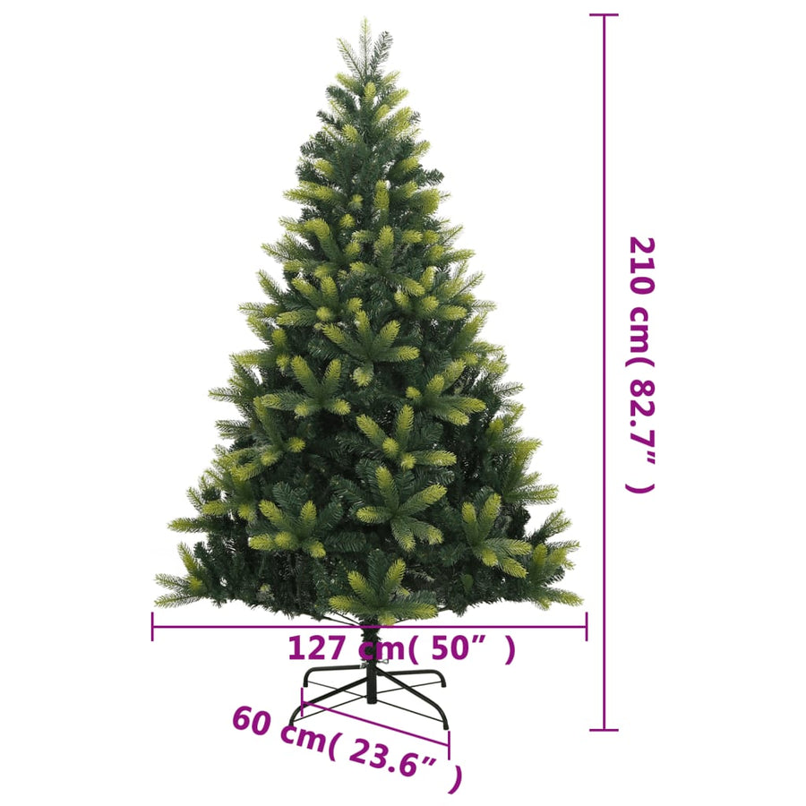 Kunstkerstboom Met Scharnieren En Standaard 210 cm Basis