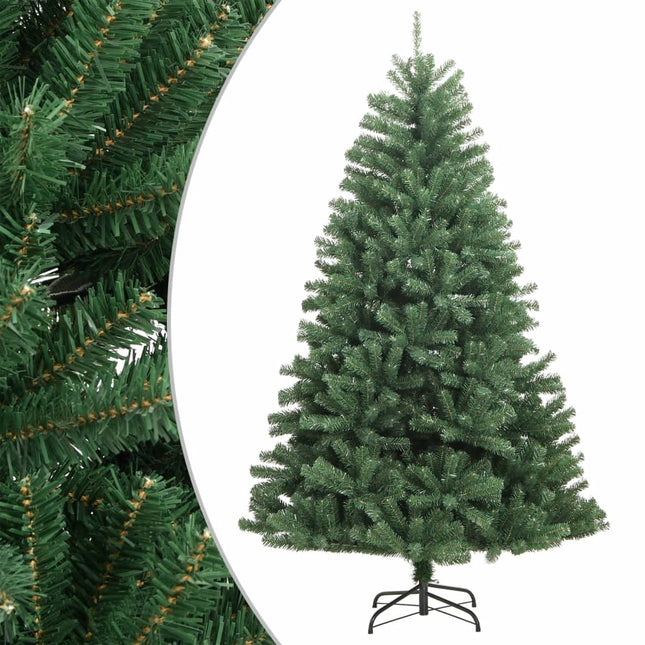 Kunstkerstboom Met Scharnieren En Standaard Groen 180 cm Basis