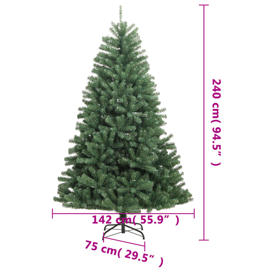 Kunstkerstboom Met Scharnieren En Standaard 1 240 cm Groen