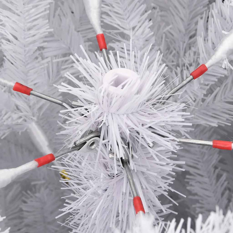 Kunstkerstboom met scharnieren en sneeuw 120 cm