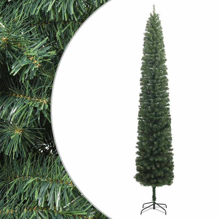 Kunstkerstboom Smal Met Standaard 270 Cm Pvc
