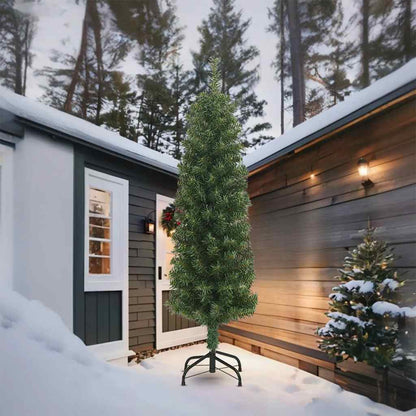 Kunstkerstboom Smal Met Standaard 270 Cm Pvc