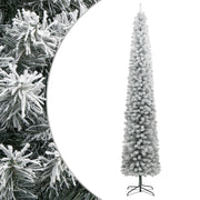 Kunstkerstboom smal 300 cm PVC sneeuw