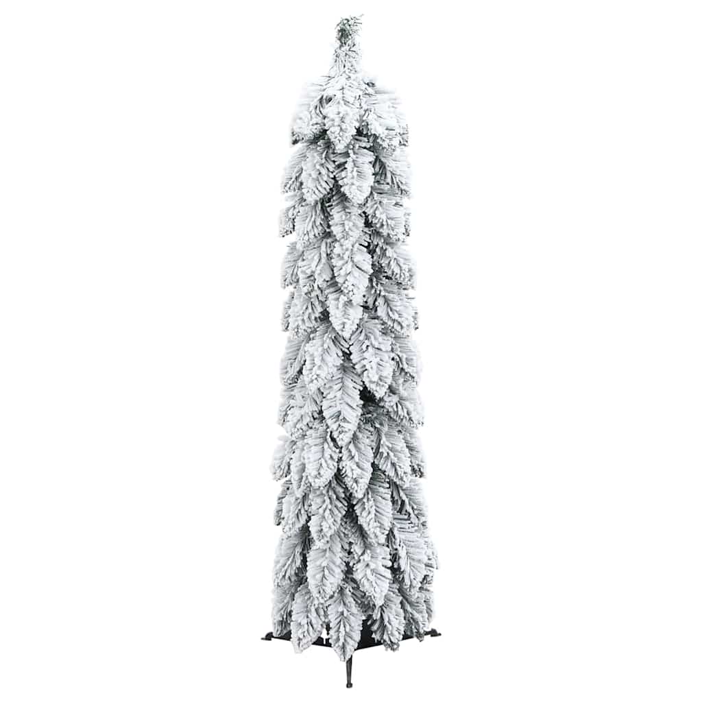Kunstkerstboom met verlichting en sneeuw 45 LED's 90 cm