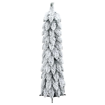 Kunstkerstboom met verlichting en sneeuw 45 LED's 90 cm