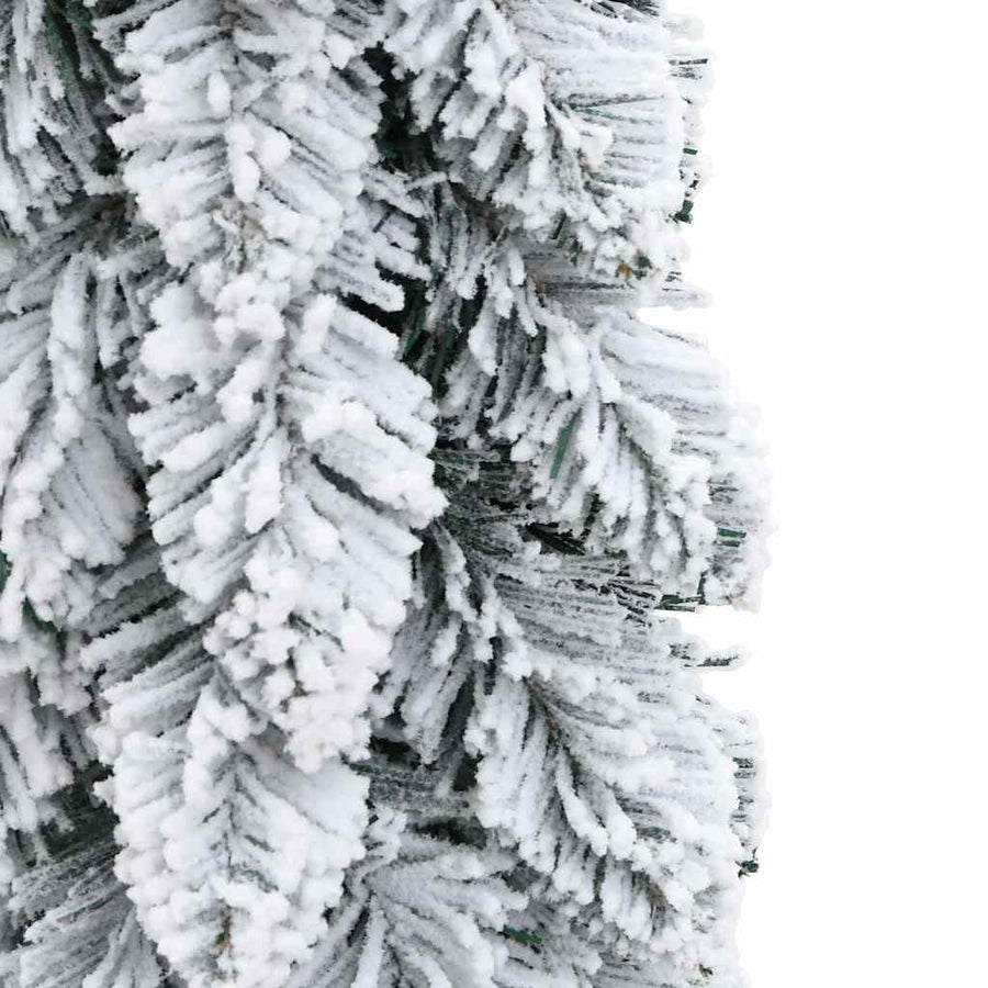 Kunstkerstboom met verlichting en sneeuw 45 LED's 90 cm